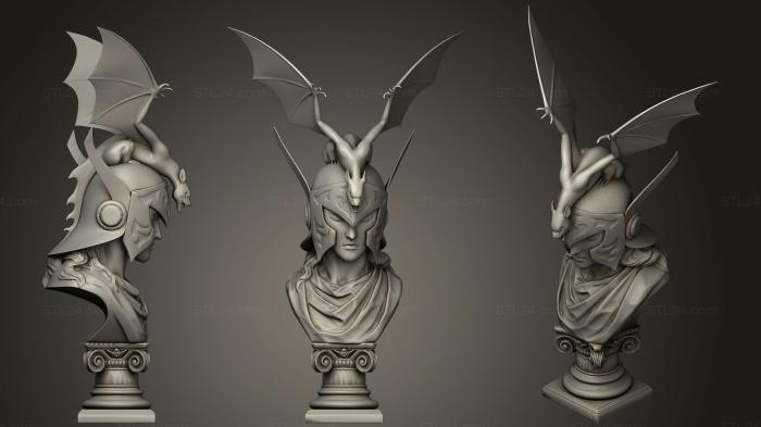 Статуэтки герои, монстры и демоны (Arles 2, STKM_0626) 3D модель для ЧПУ станка